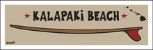 Load image into Gallery viewer, KALAPAKI BEACH ~ KAUAI ~ RED FIN ~ SURFBOARD ~ 8x24