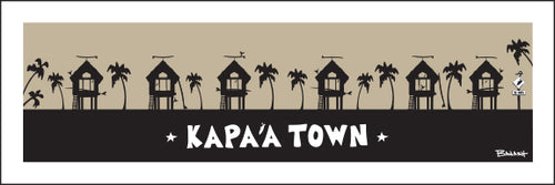 KAPA'A TOWN ~ SURF HUTS ~ 1:3