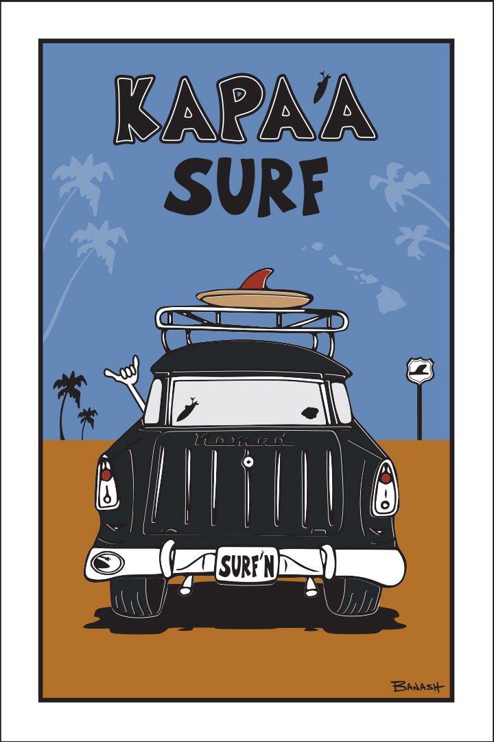 KAPA'A TOWN ~ SURF ~ SURF NOMAD TAIL ~ SAND LINES ~ 2:3