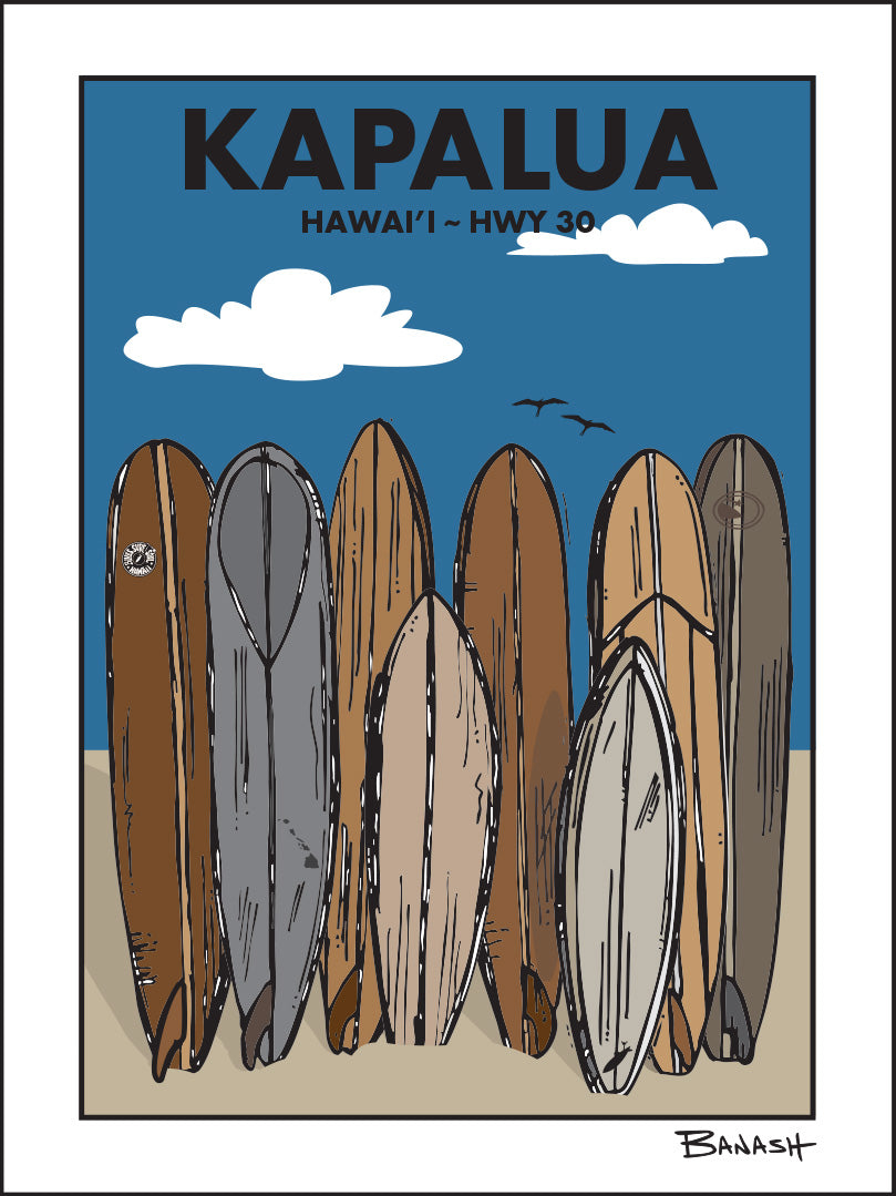 KAPALUA TOWN ~ SURF QUIVER ~ 3:4