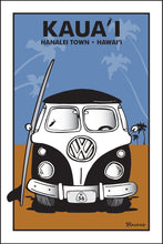 Load image into Gallery viewer, KAUA&#39;I ~ HANALEI TOWN ~ HAWAI&#39;I ~ SIMPLE SURF BUS GRILL ~ SAND LINES ~ 2:3