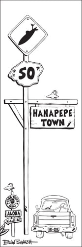 HANAPEPE TOWN ~ SURF XING ~ SIGN POST ~ SURF PICKUP TAIL ~ 1:3