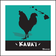 Load image into Gallery viewer, KAUA'I ~ LOCAL ROOSTER ~ SEAFOAM ~ 1:1