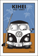 Load image into Gallery viewer, KIHEI ~ MAUI ~ HAWAI&#39;I ~ SIMPLE SURF BUS GRILL ~ SAND LINES ~ 12x18