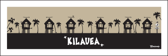 KILAUEA TOWN ~ SURF HUTS ~ 1:3