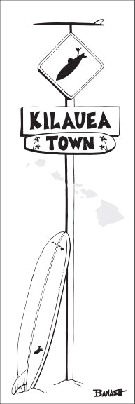 KILAUEA TOWN ~ SURF XING ~ LONGBOARD ~ 1:3