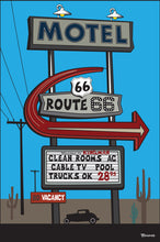 Load image into Gallery viewer, KINGMAN ~ ROUTE 66 ~ MOTEL ~ 12x18