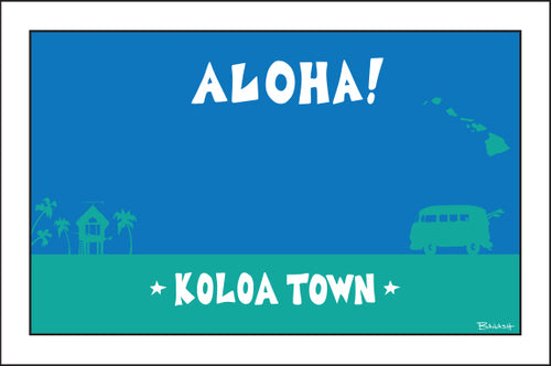 KOLOA TOWN ~ KAUA'I ~ ALOHA ~ SURF BUS ~ SEAFOAM ~ 2:3