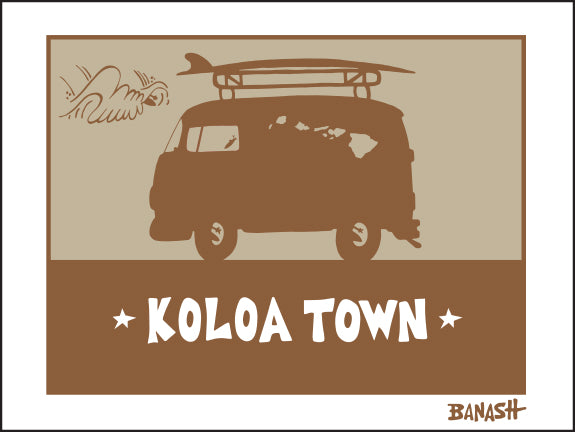 KOLOA TOWN ~ SURF BUS ~ CATCH SAND ~ 3:4