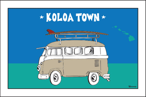 KOLOA TOWN ~ KAUA'I ~ SURF BUS ~ SEAFOAM ~ 2:3