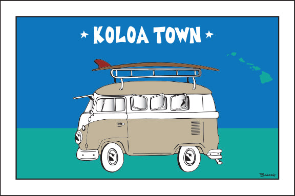 KOLOA TOWN ~ KAUA'I ~ SURF BUS ~ SEAFOAM ~ 2:3