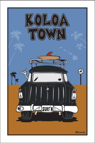 KOLOA TOWN ~ KAUA'I ~ SURF NOMAD TAIL ~ SAND LINES ~ 2:3