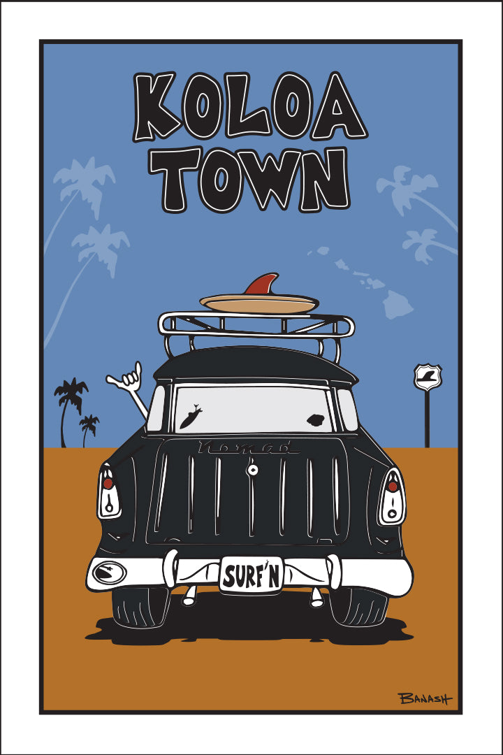 KOLOA TOWN ~ KAUA'I ~ SURF NOMAD TAIL ~ SAND LINES ~ 2:3