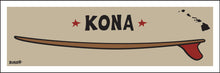 Load image into Gallery viewer, KONA ~ BIG ISLAND ~ RED FIN ~ SURFBOARD ~ 1:3