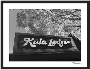 KULA LODGE RESTAURANT FRONT SIGN ~ 3:4