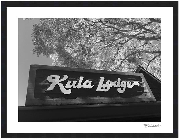 KULA LODGE RESTAURANT FRONT SIGN ~ 3:4