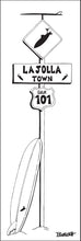 Load image into Gallery viewer, LA JOLLA ~ TOWN ~ SURF XING ~ LONGBOARD ~ 1:3