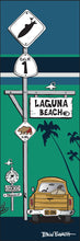 Load image into Gallery viewer, LAGUNA BEACH ~ SURF XING ~ SURF PICKUP ~ OCEAN LINES ~ 8x24