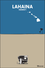 Load image into Gallery viewer, LAHAINA ~ HAWAI'I ~ SURF TEAR DROP ~ SAND ~ INDIGO SKY ~ 2:3