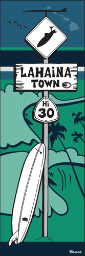LAHAINA TOWN ~ LONGBOARD ~ SURF XING ~ OCEAN LINES ~ LEFTS ~ 1:3