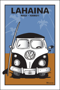 LAHAINA TOWN ~ MAUI ~ HAWAI'I ~ SIMPLE SURF BUS GRILL ~ SAND LINES ~ 2:3