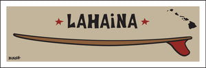 LAHAINA ~ RED FIN SURFBOARD ~ 1:3