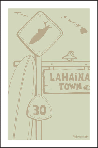 LAHAINA TOWN ~ LONGBOARD ~ SURF XING ~ DRIFTWOOD ~ 2:3