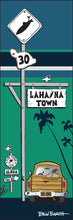 Load image into Gallery viewer, LAHAINA TOWN ~ SURF XING ~ SIGN POST ~ SURF PICKUP ~ OCEAN LINES ~ 1:3