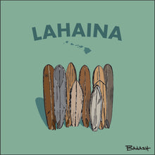 Load image into Gallery viewer, LAHAINA ~ ISLANDS ~ VINTAGE SURFBOARD QUIVER