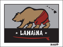 Load image into Gallery viewer, LAHAINA TOWN ~ SURF BEAR ~ 16x20