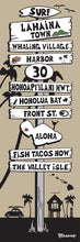 Load image into Gallery viewer, LAHAINA TOWN ~ FRONT ST ~ SIGN POST ~ 8x24