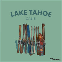 Load image into Gallery viewer, LAKE TAHOE ~ CALIF. ~ VINTAGE SKI QUIVER