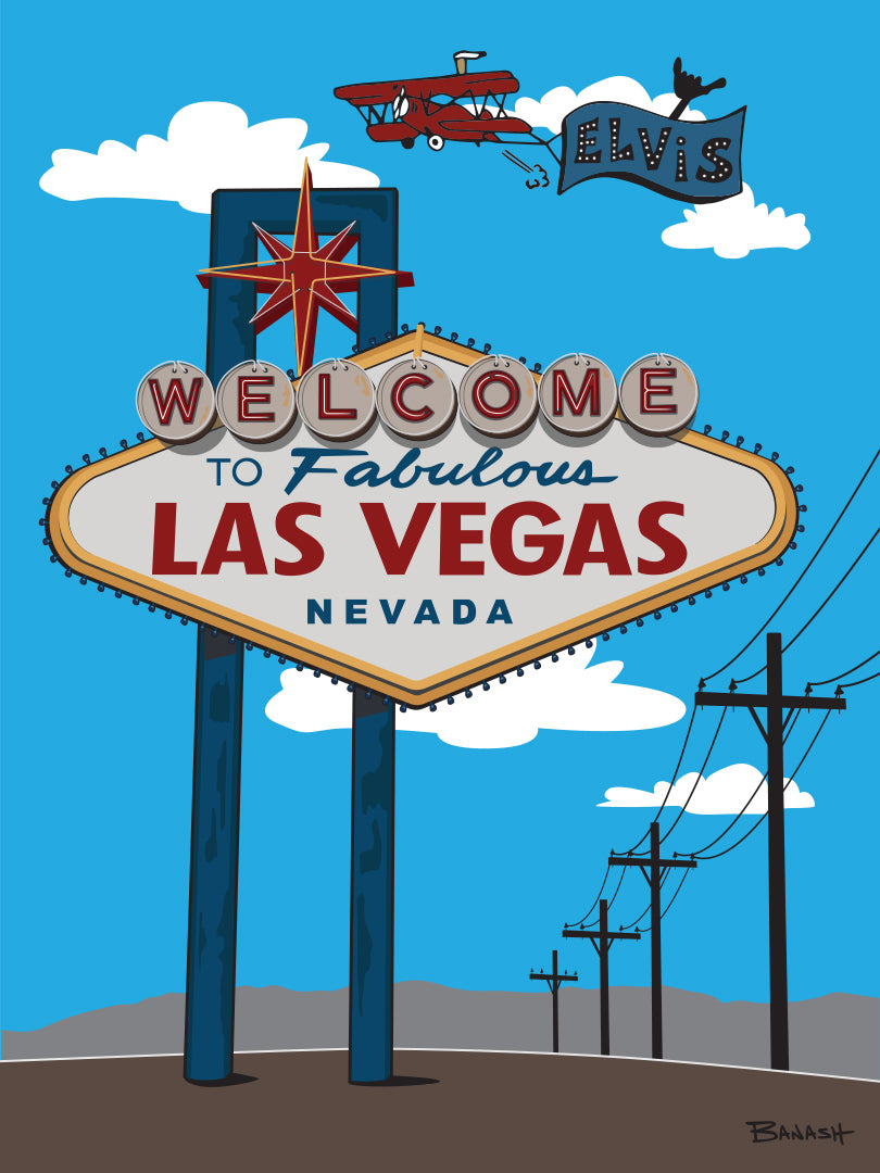 LAS VEGAS ~ WELCOME SIGN ~ 3:4