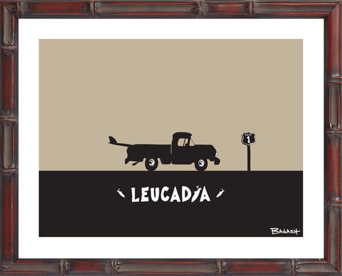 LEUCADIA ~ SURF PICKUP ~ BLACK N TAN ~ 3:4