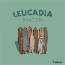Load image into Gallery viewer, LEUCADIA ~ BEACON ~ VINTAGE SURFBOARD QUIVER