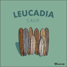 Load image into Gallery viewer, LEUCADIA ~ CALIF. ~ VINTAGE SURFBOARD QUIVER