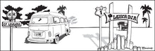 Load image into Gallery viewer, LEUCADIA ~ HISTORIC TOWN SIGN POST ~ SURF BUS ~ 1:3