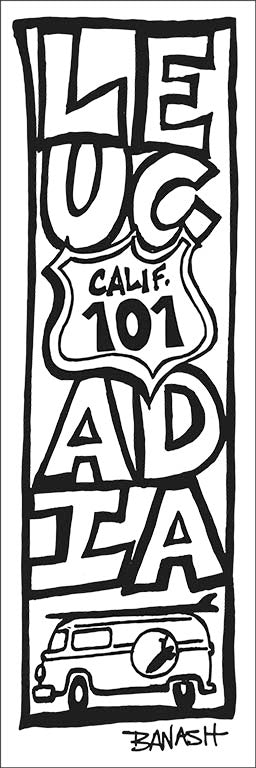 LEUCADIA ~ CALIF. 101 ~ SURF BUS ~ STACKED ~ 1:3