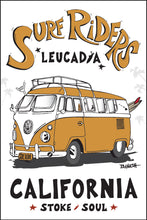 Load image into Gallery viewer, LEUCADIA ~ SURF RIDERS ~ SURF CALIF. STYLE BUS ~ 2:3