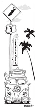 Load image into Gallery viewer, LEUCADIA ~ SURF XING ~ SIGN POST ~ SURF BUS ~ 1:3