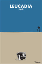 Load image into Gallery viewer, LEUCADIA ~ CALIF. ~ SURF TEAR DROP ~ SAND ~ INDIGO SKY ~ 2:3