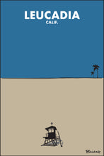 Load image into Gallery viewer, LEUCADIA ~ CALIF. ~ TOWER ~ SAND ~ INDIGO SKY ~ 2:3