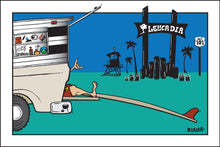 Load image into Gallery viewer, LEUCADIA ~ TAILGATE SHACK GREM ~ SURFBOARD ~ TOWN SIGN ~ 2:3