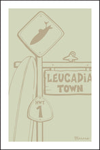 Load image into Gallery viewer, LEUCADIA TOWN ~ SURF XING ~ SIGN POST ~ LONGBOARD ~ DRIFTWOOD ~ 2:3