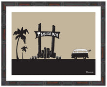 Load image into Gallery viewer, LEUCADIA ~ TOWN SIGN ~ SURF BUS ~ 3:4