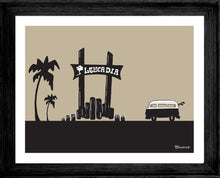 Load image into Gallery viewer, LEUCADIA ~ TOWN SIGN ~ SURF BUS ~ 3:4