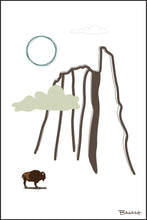 Load image into Gallery viewer, LINE ROCK FORMATION ~ CLOUD SUN BISON ~ 12x18