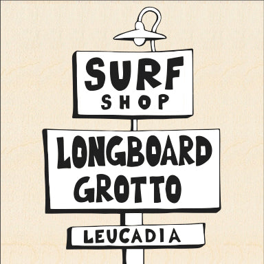 LONGBOARD GROTTO ~ SURF SHOP ~ HWY 101 ~ LEUCADIA ~ 1:1