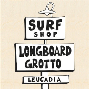 LONGBOARD GROTTO SURF SHOP ~ 8x24