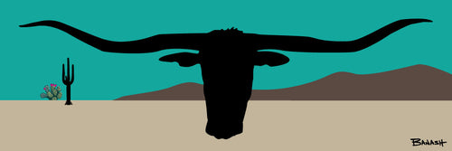 LONGHORNS ~ PLAINS ~ CACTUS ~ SEAFOAM ~ 1:3